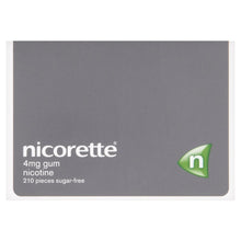 Load image into Gallery viewer, Nicorette Original Chewing Gum, 4 mg, 210 Pieces (Stop Smoking Aid)- Packaging may Vary