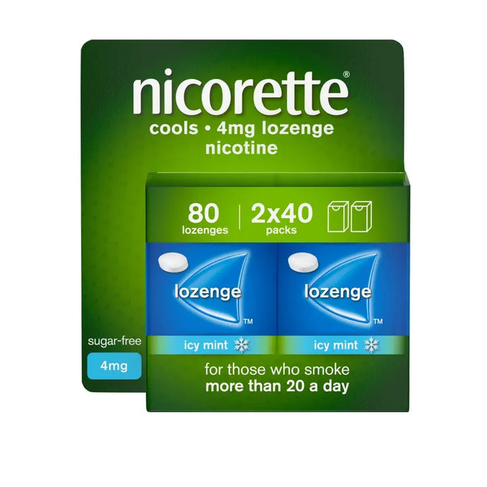 Nicorette Cools 80 Lozenges, 4 mg (Stop Smoking Aid)