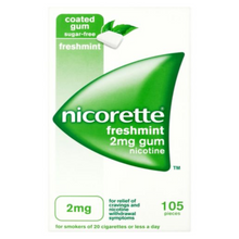 Load image into Gallery viewer, Nicorette Freshmint Chewing Gum, 2 mg, 105 Pieces (Stop Smoking Aid)