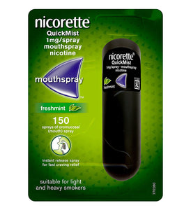 Nicorette QuickMist Freshmint Mouth Spray, 1 mg (Stop Smoking Aid)