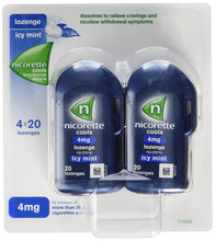 Load image into Gallery viewer, Nicorette Cools 80 Lozenges, 4 mg (Stop Smoking Aid)