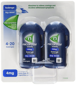 Nicorette Cools 80 Lozenges, 4 mg (Stop Smoking Aid)