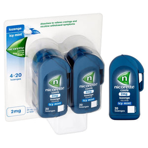 Nicorette Cools 80 Lozenges, 2 mg (Stop Smoking Aid)