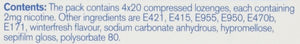 Nicorette Cools 80 Lozenges, 2 mg (Stop Smoking Aid)