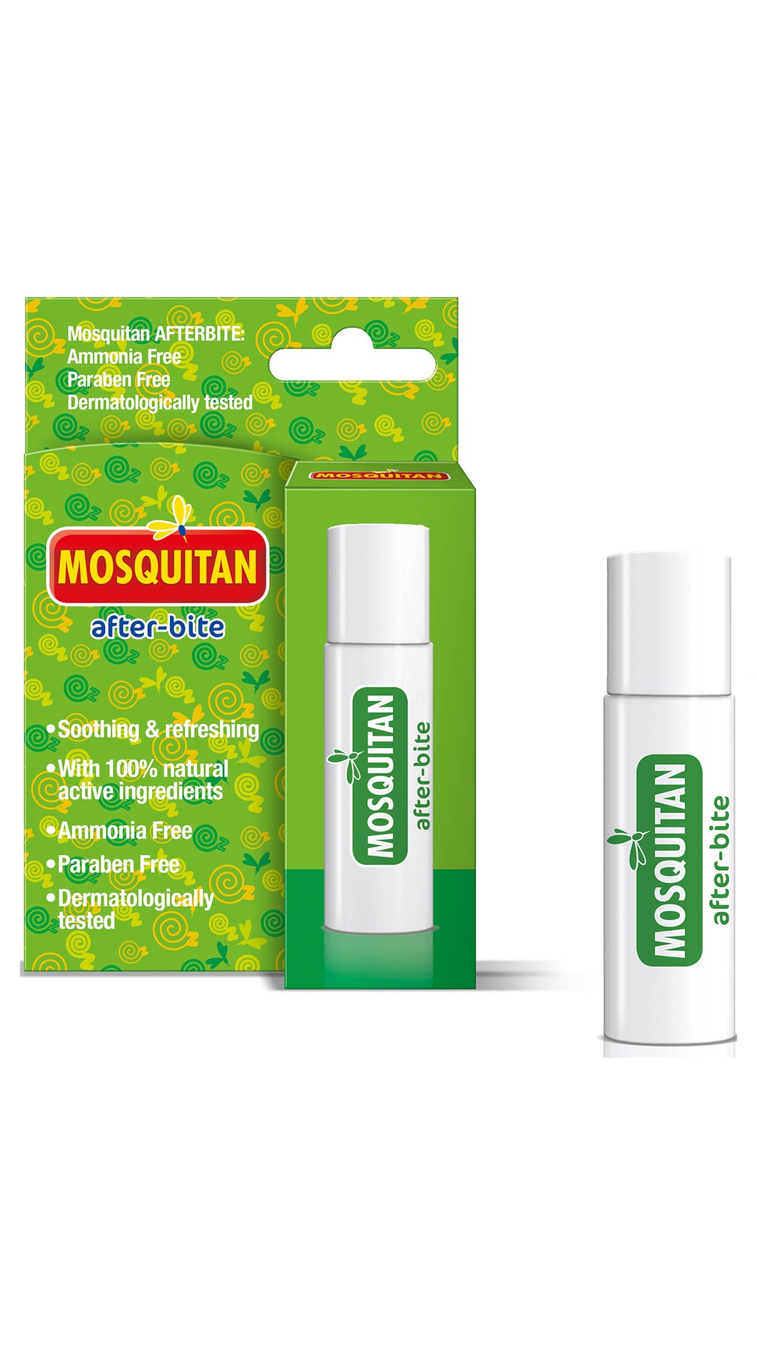 Mosquitan Roll-On After Bite Instant Insect Bite Relief 100% Natrual Active Ingredients 20ML