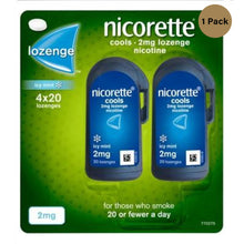 Load image into Gallery viewer, Nicorette Cools 80 Lozenges, 2 mg (Stop Smoking Aid)