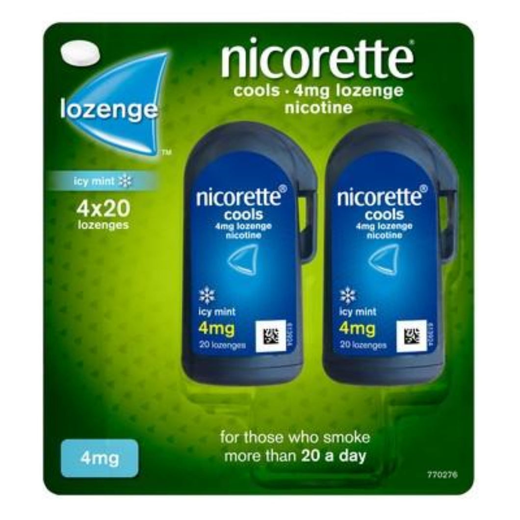 Nicorette Cools 80 Lozenges, 4 mg (Stop Smoking Aid)