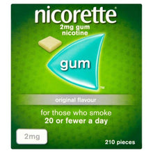Load image into Gallery viewer, Nicorette Original Chewing Gum, 2 mg, 210 Pieces (Stop Smoking Aid) - Packaging May Vary